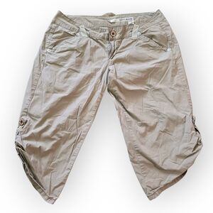 DKNY Juniors Convertible Capris, Khaki, Size 11